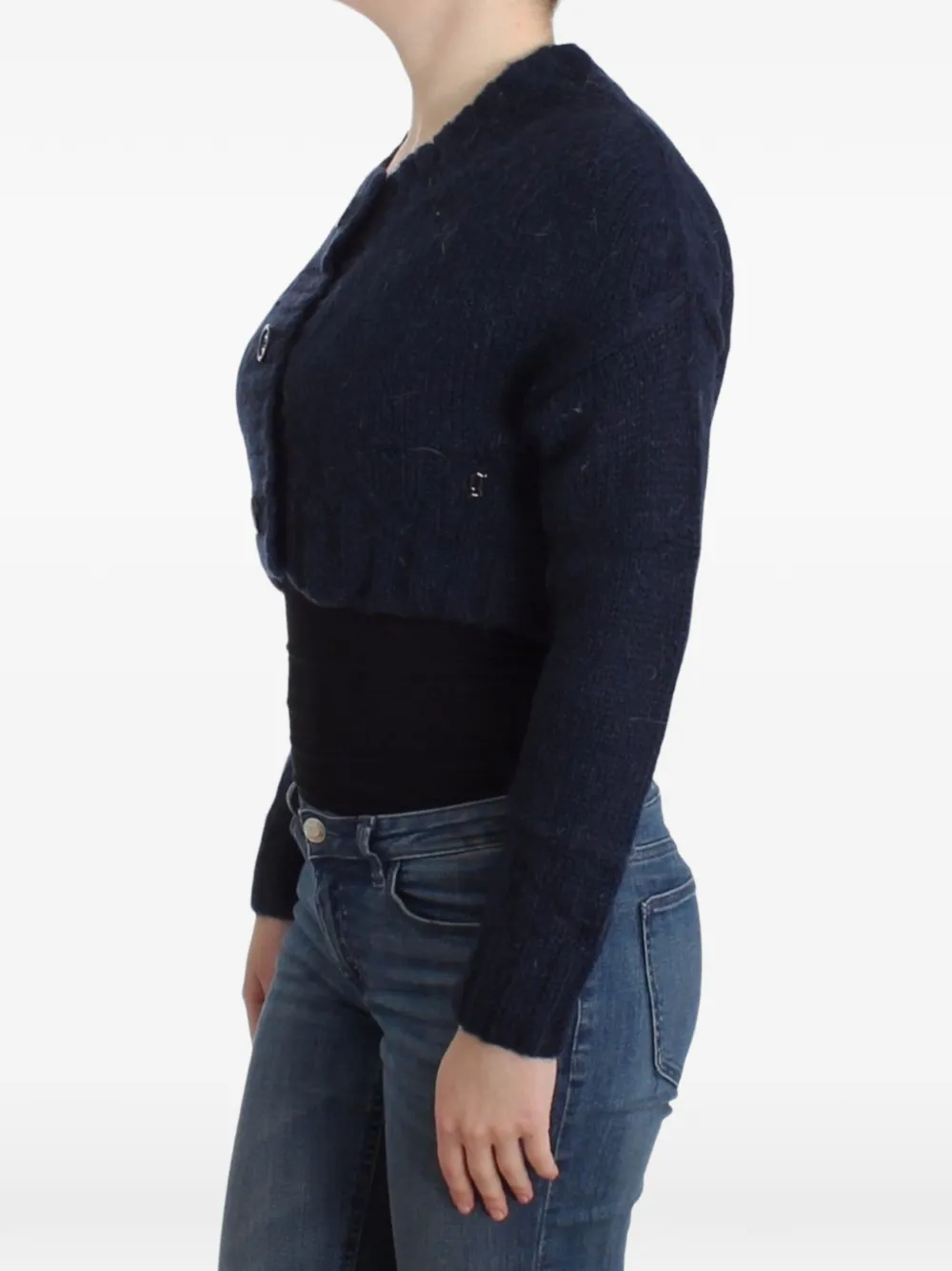 John Galliano Vest met knopen Blauw
