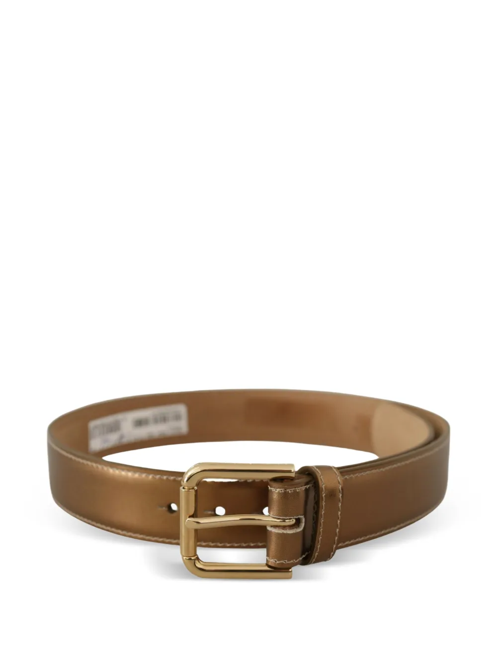 Dolce & Gabbana Gespriem met gegraveerd logo Bruin