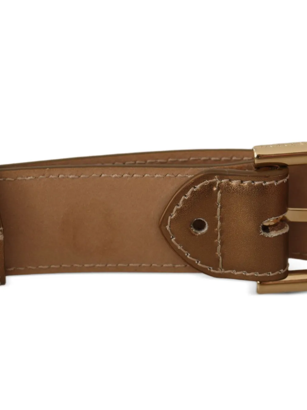 Dolce & Gabbana Gespriem met gegraveerd logo Bruin