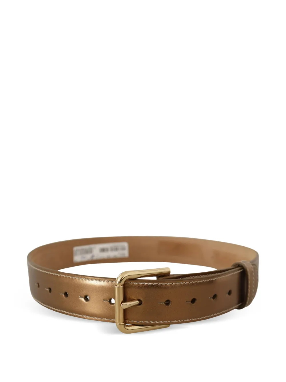 Dolce & Gabbana Gespriem met gegraveerd logo Bruin