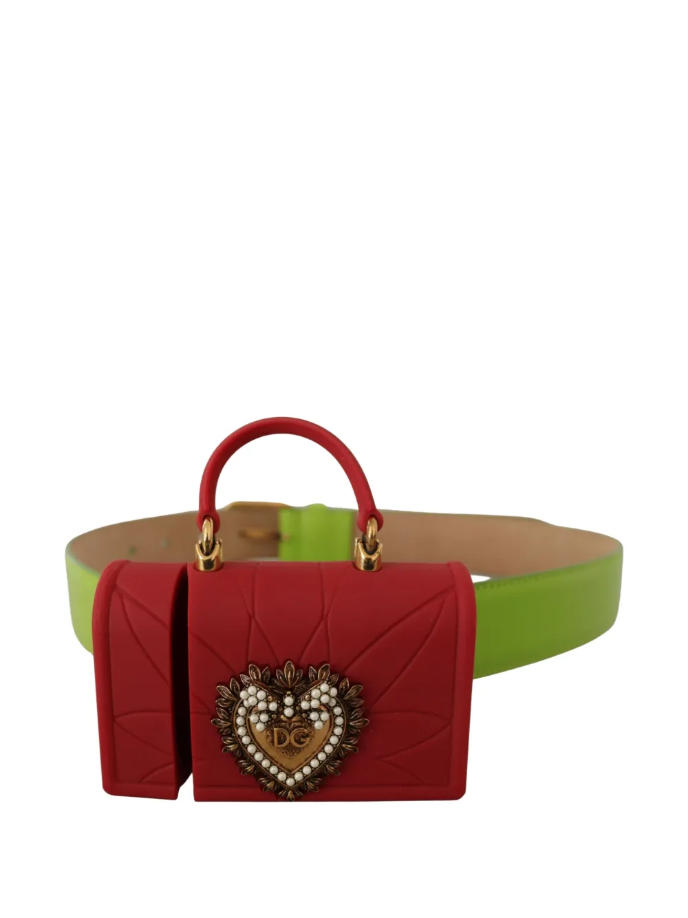 Dolce & Gabbana Devotion Heart belt bag - Verde