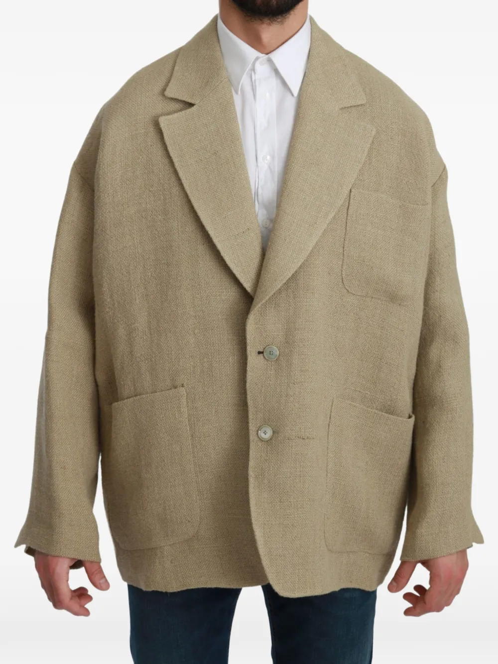 Dolce & Gabbana Blazer con revers a lancia - Toni neutri