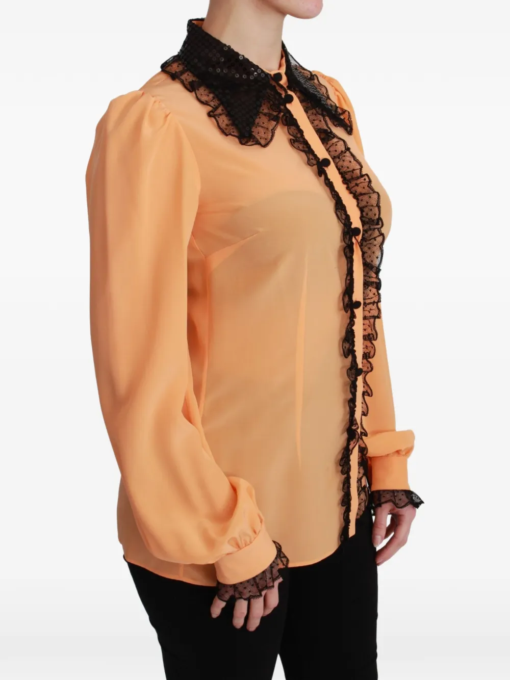 Dolce & Gabbana Shirt met pailletten Oranje