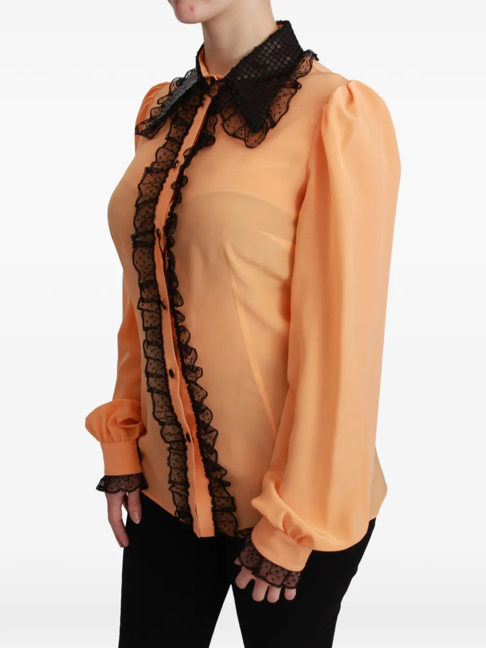 Dolce & Gabbana Shirt met pailletten Oranje