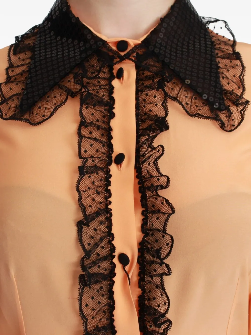 Dolce & Gabbana Shirt met pailletten Oranje