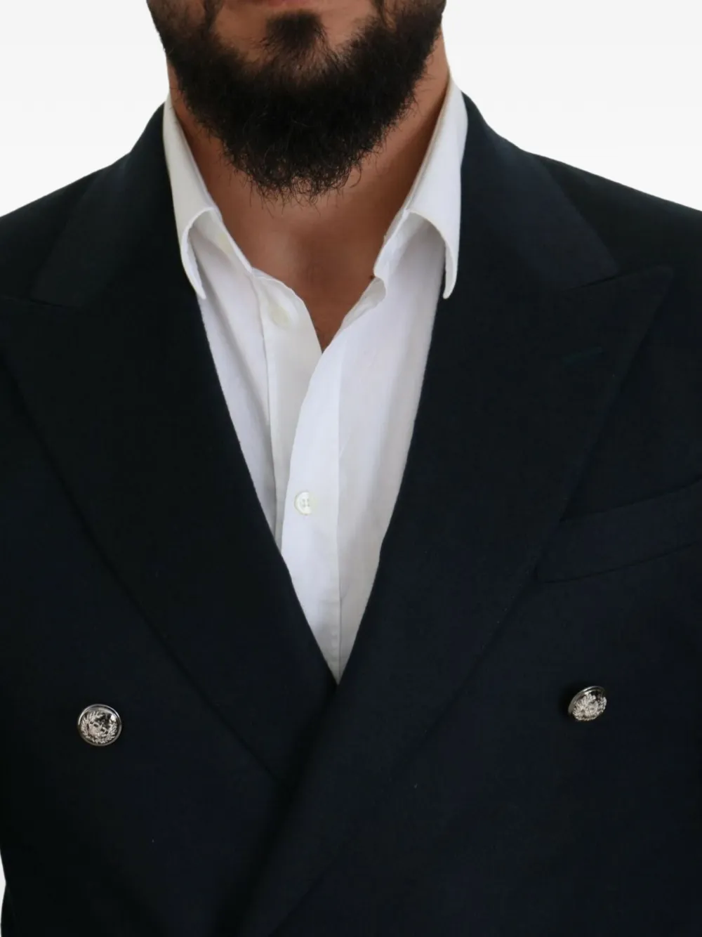 Dolce & Gabbana Blazer met enkele rij knopen Blauw