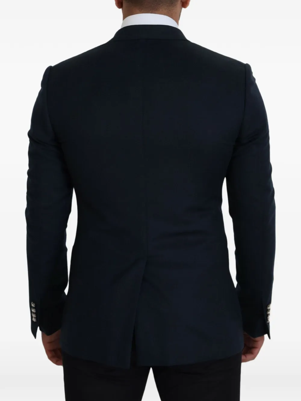 Dolce & Gabbana Blazer met enkele rij knopen Blauw