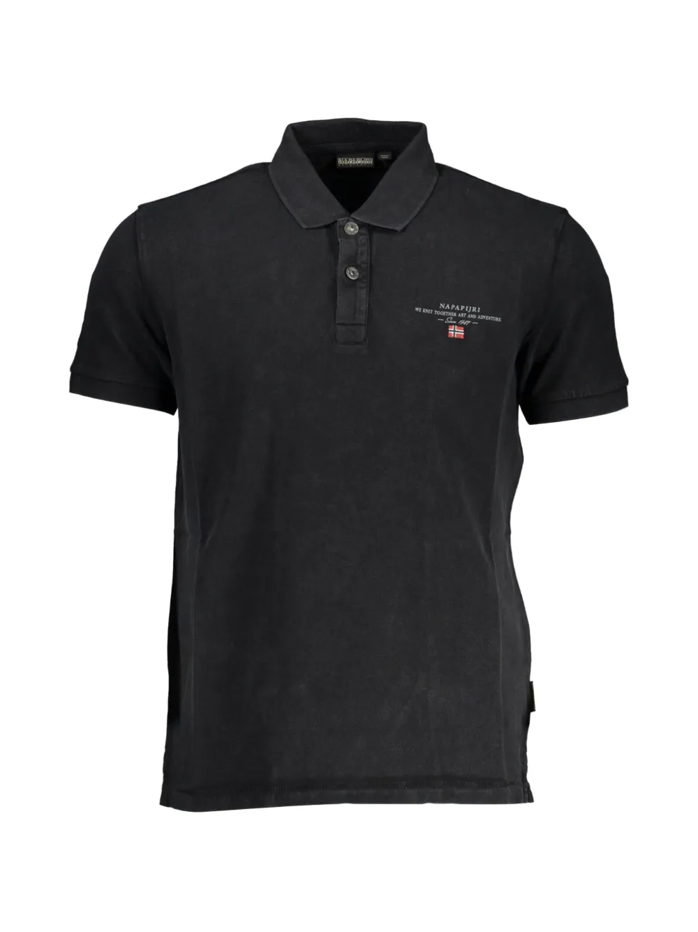 Napapijri logo-embroidered polo shirt