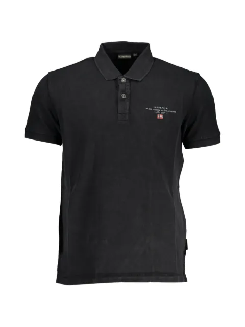 Napapijri logo-embroidered polo shirt