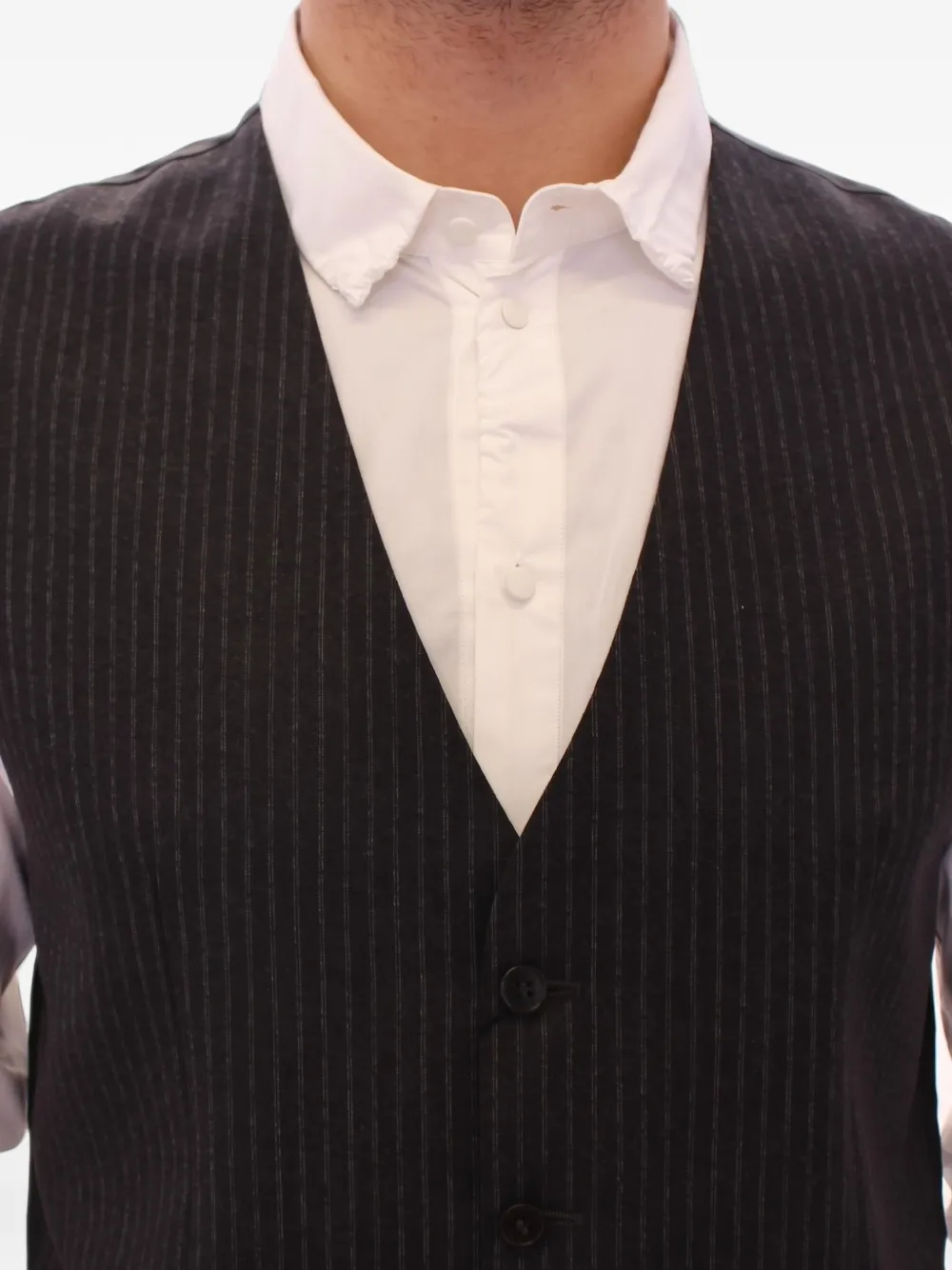 Dolce & Gabbana pinstripe single-breasted waistcoat Grijs