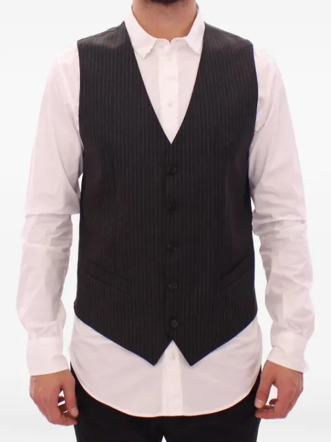 Dolce & Gabbana pinstripe single-breasted waistcoat