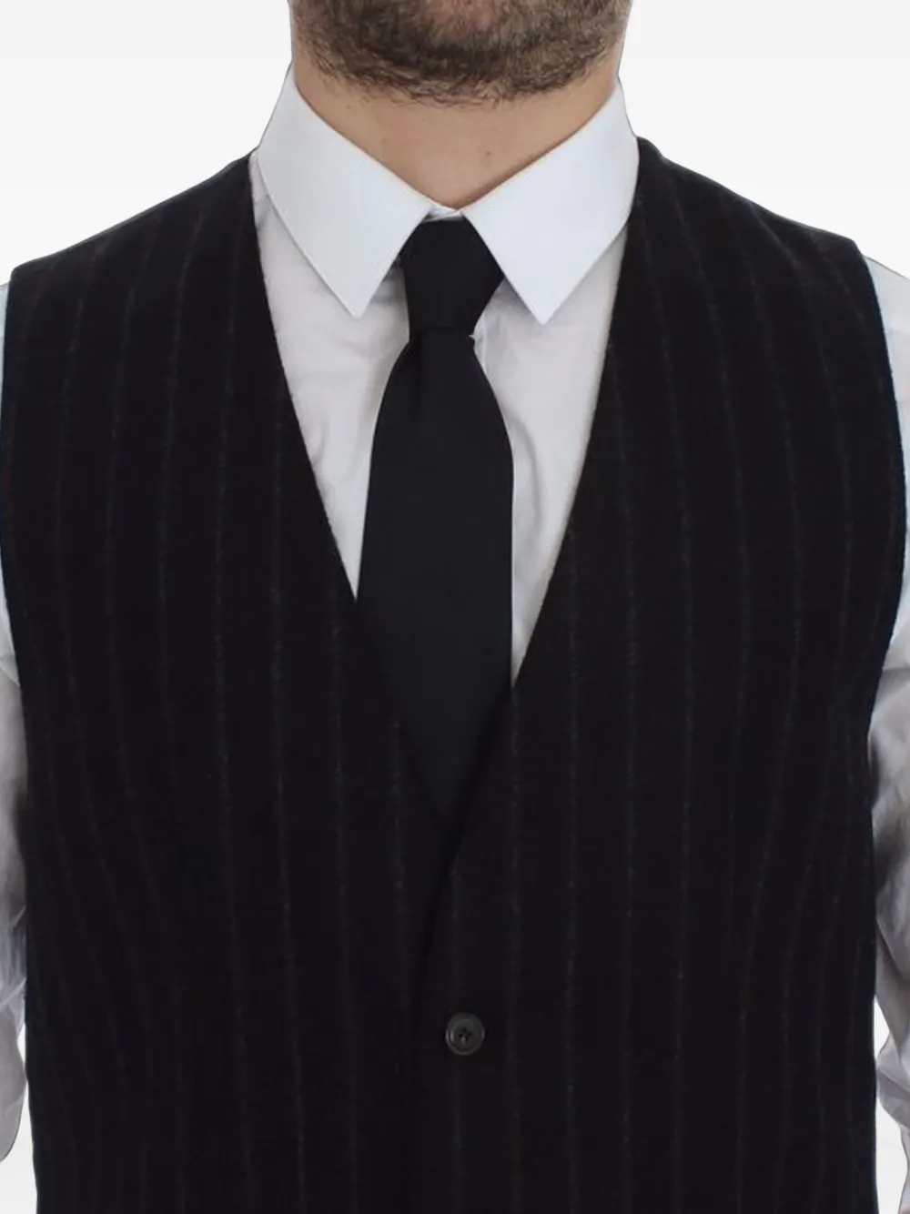 Dolce & Gabbana Gilet met krijtstreep Zwart