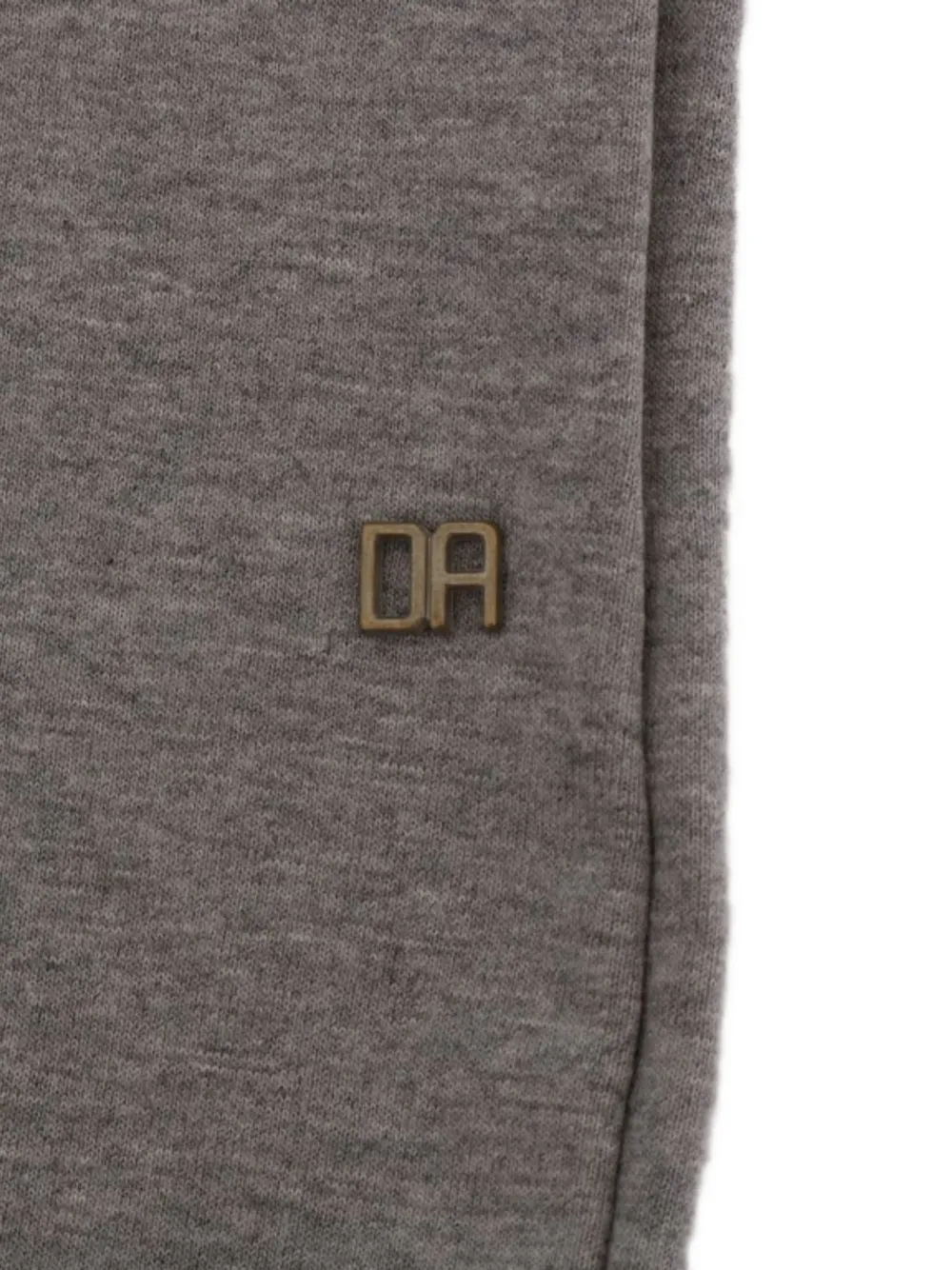 Daniele Alessandrini Hoodie met buidelzak en logo-plakkaat Grijs