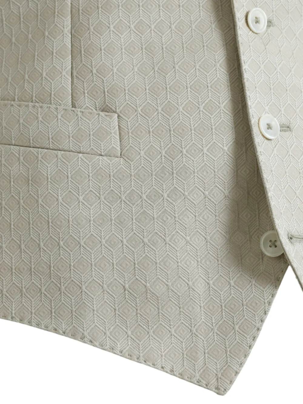 Dolce & Gabbana Geweven gilet met geometrische print Beige