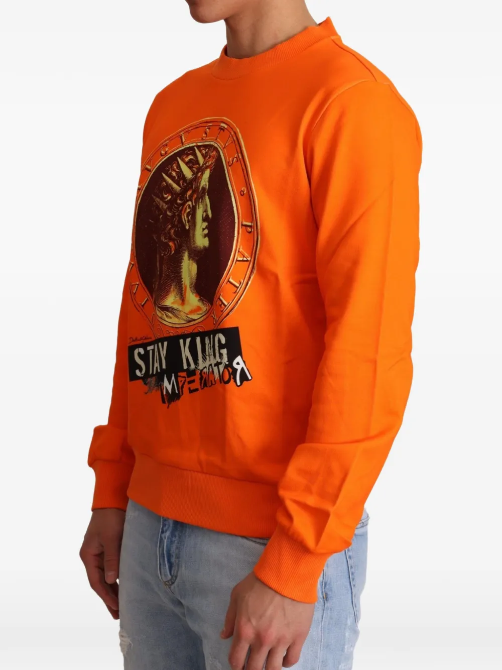 Dolce & Gabbana Trui met print Oranje