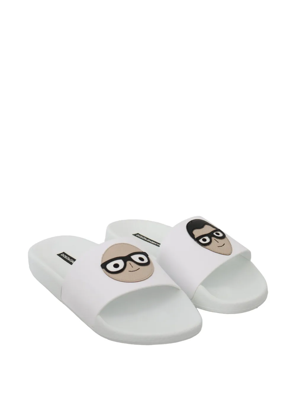 Dolce & Gabbana DG Family sandalen met logopatch Wit