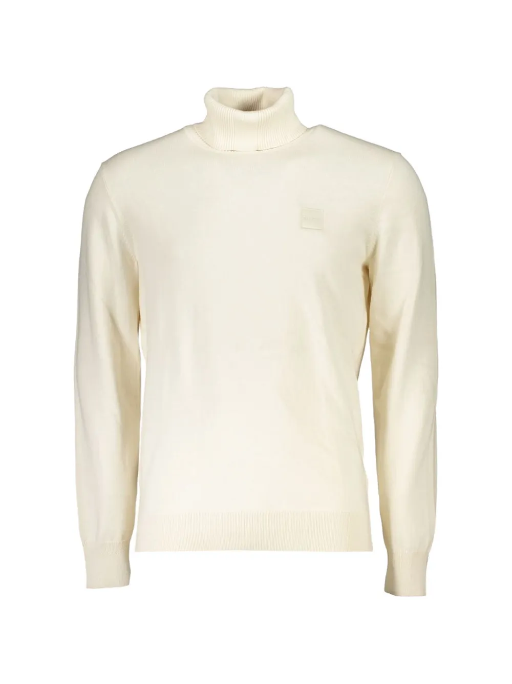 BOSS roll-neck cotton sweater - Bianco
