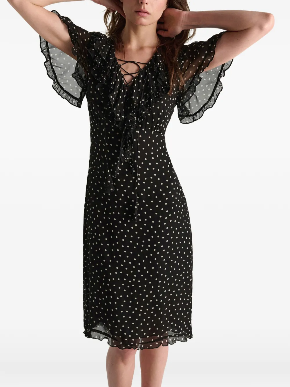 Dorothee Schumacher Dancing Dots midi-jurk Zwart
