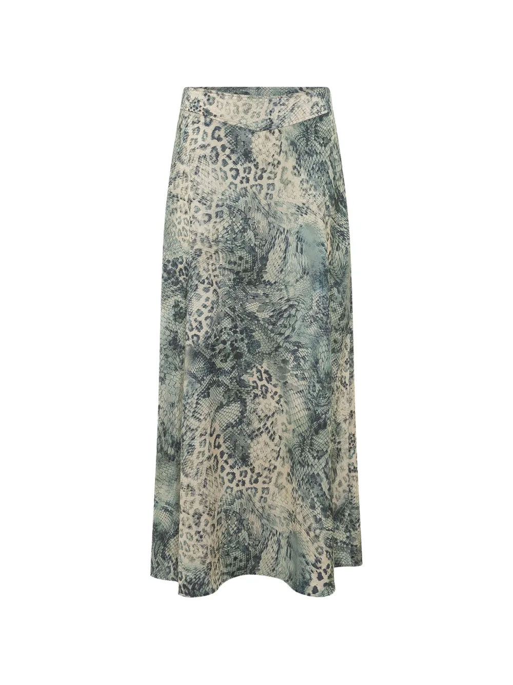 Ba&Sh Ciria snakeskin-print maxi skirt - Blu