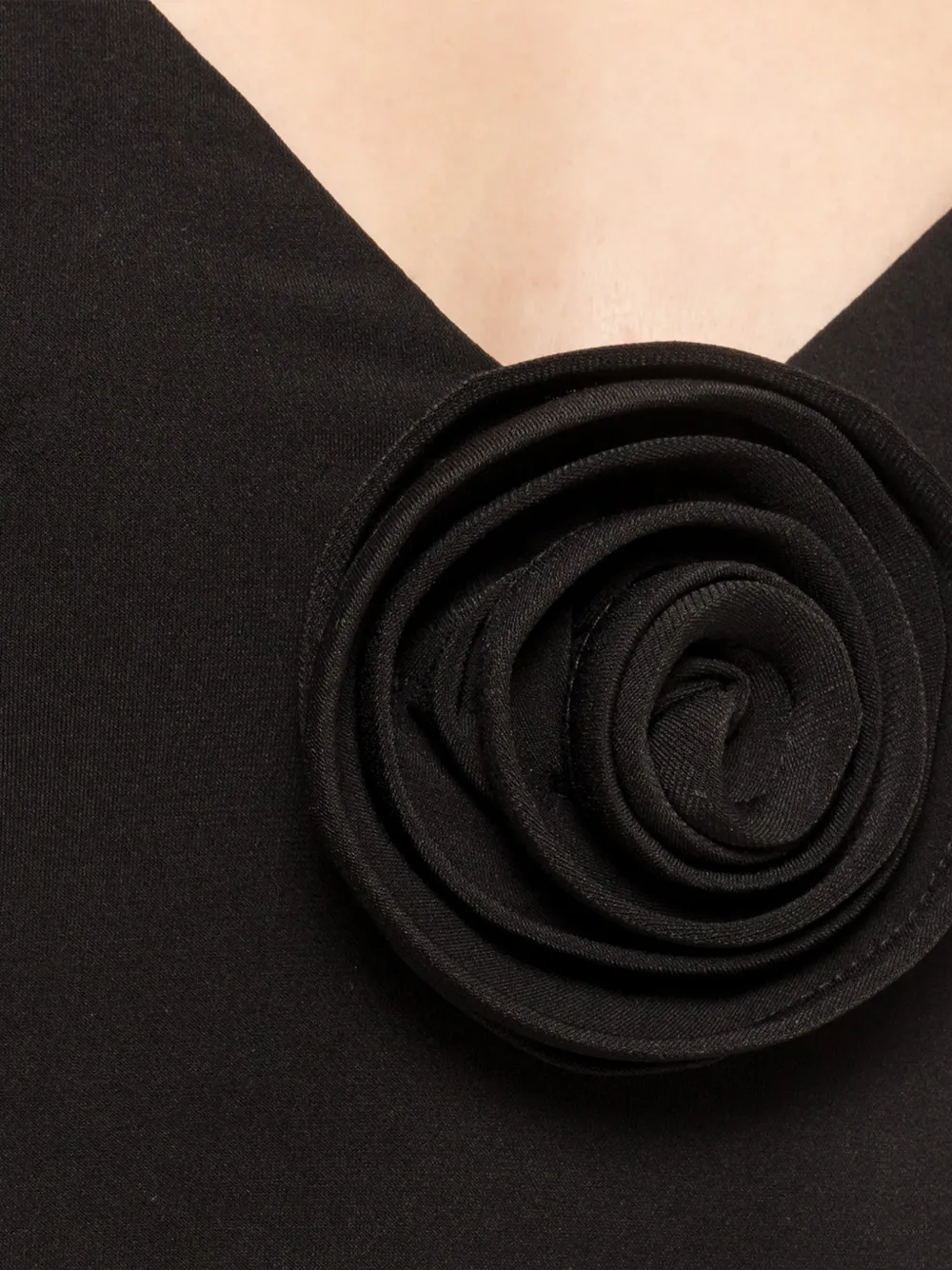 NISSA Jurk met bloemenpatch Zwart