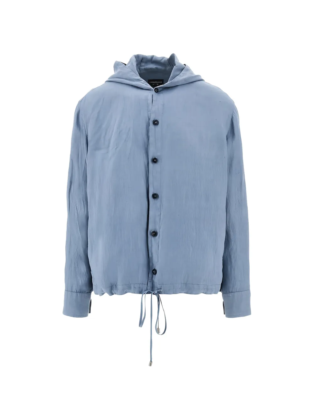 Emporio Armani drawstring-hem hooded jacket - Blu