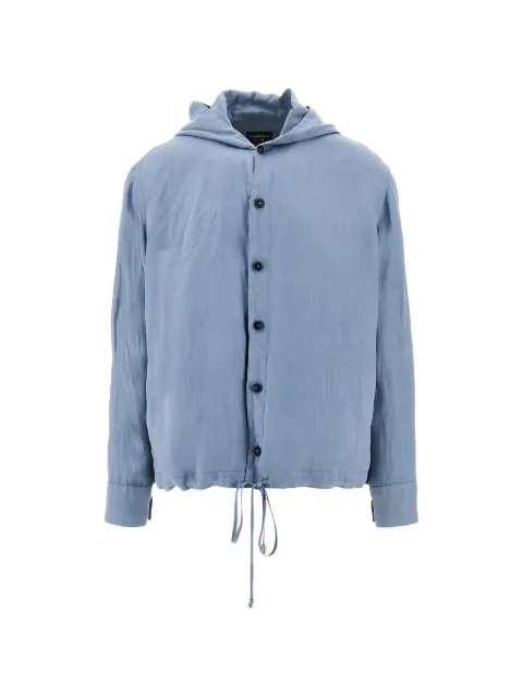Emporio Armani drawstring-hem hooded jacket