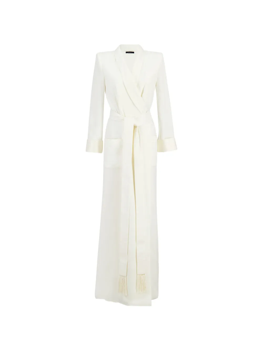 TOM FORD silk wrap dress - Toni neutri