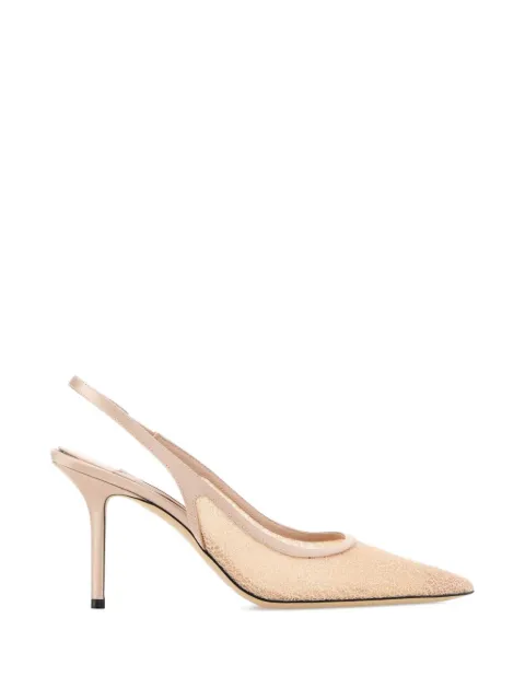 Jimmy Choo Love mesh slingback pumps