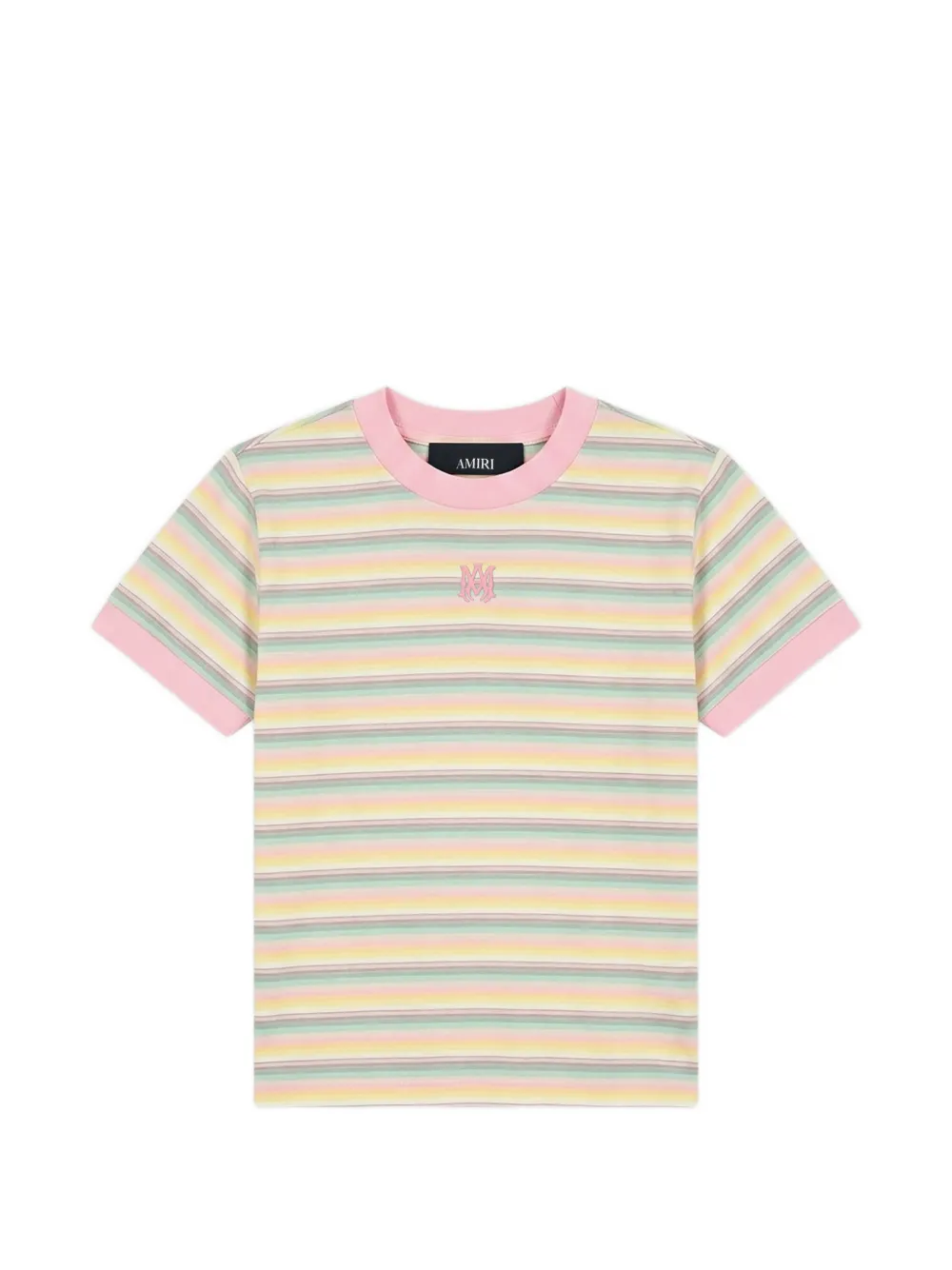 AMIRI KIDS T-shirt MA a righe - Toni neutri