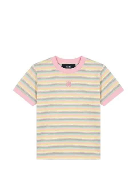 AMIRI KIDS MA striped ringer T-shirt