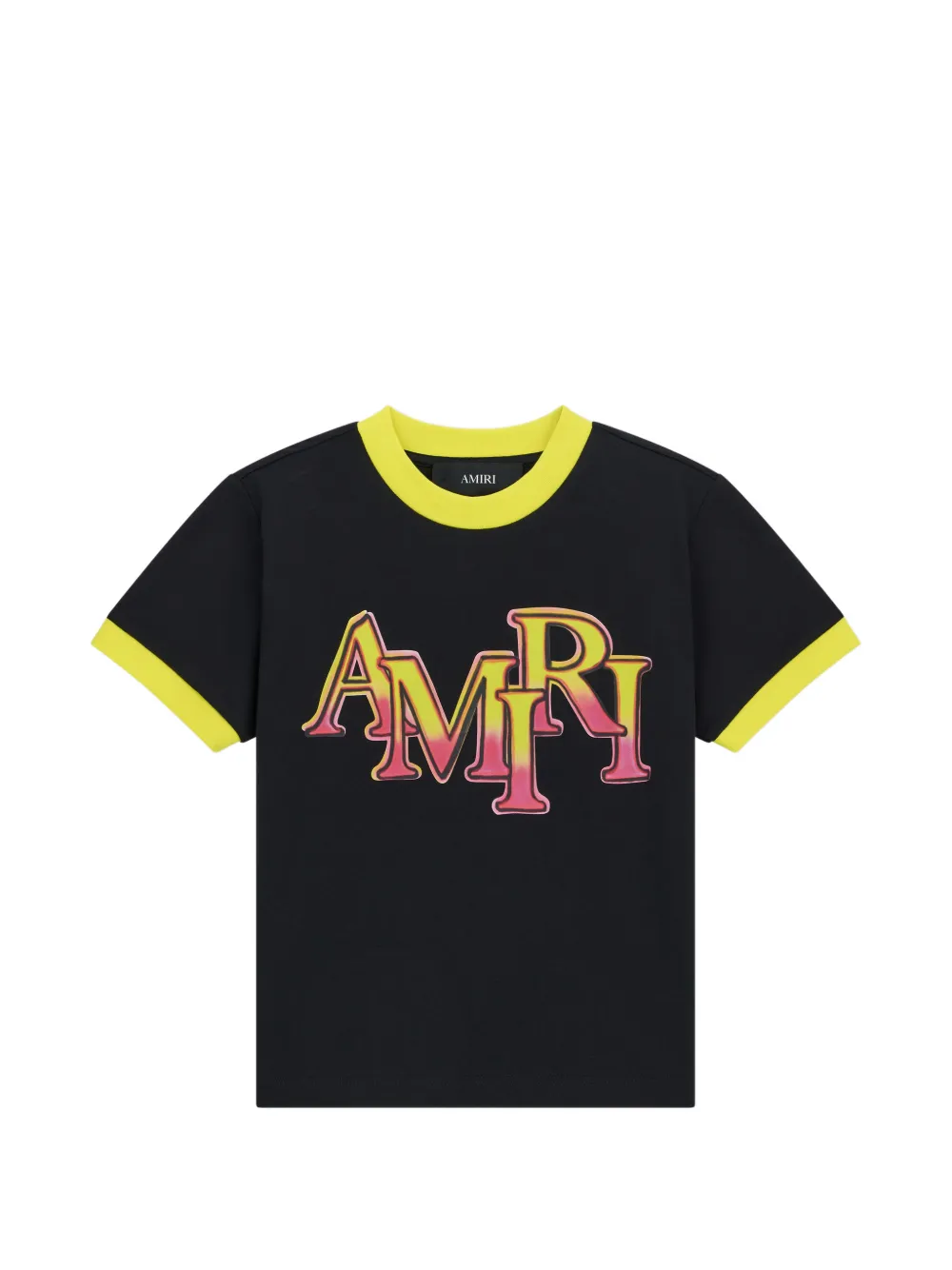 Amiri Kids' Staggered Ringer T-shirt In Black