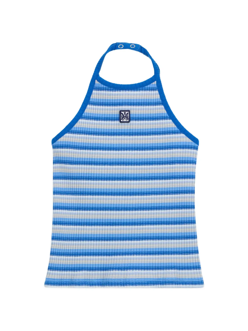 AMIRI KIDS striped halterneck top - Blu