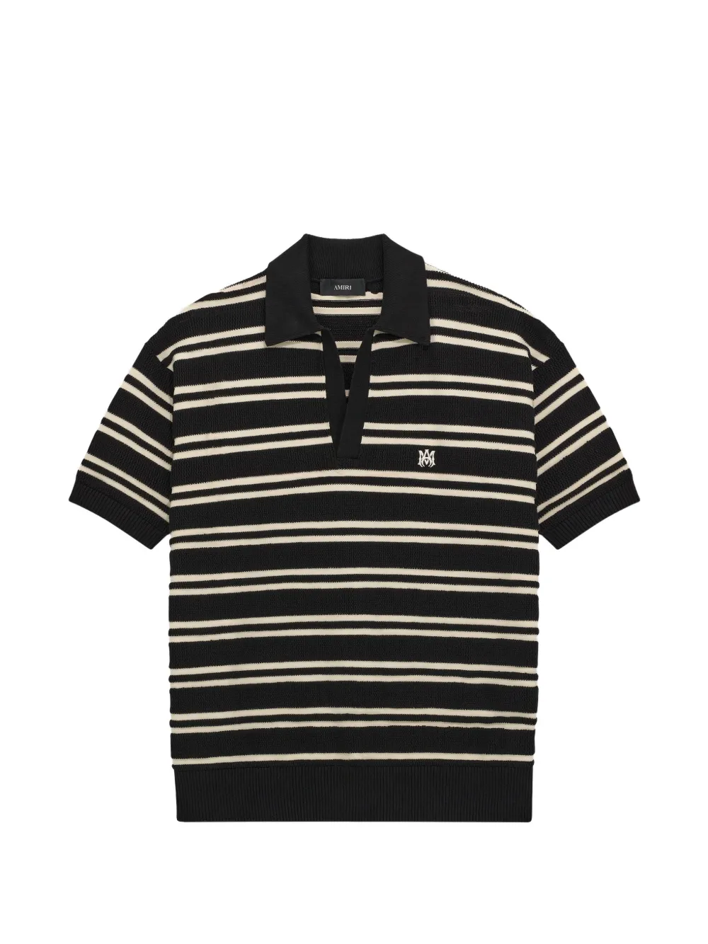 AMIRI MA striped knit T-shirt - Schwarz