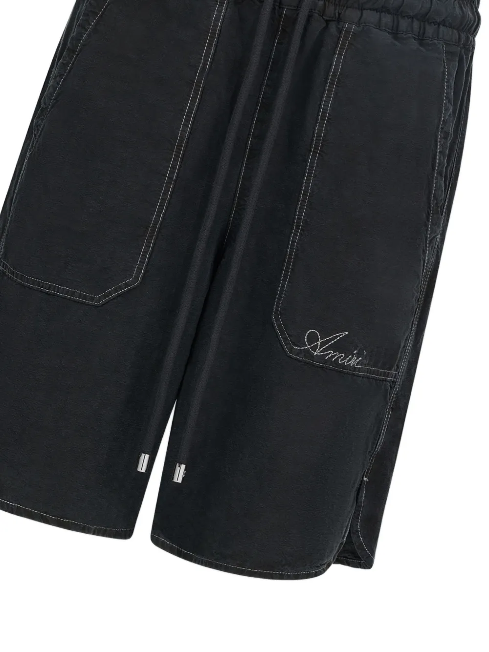 AMIRI Script shorts Zwart