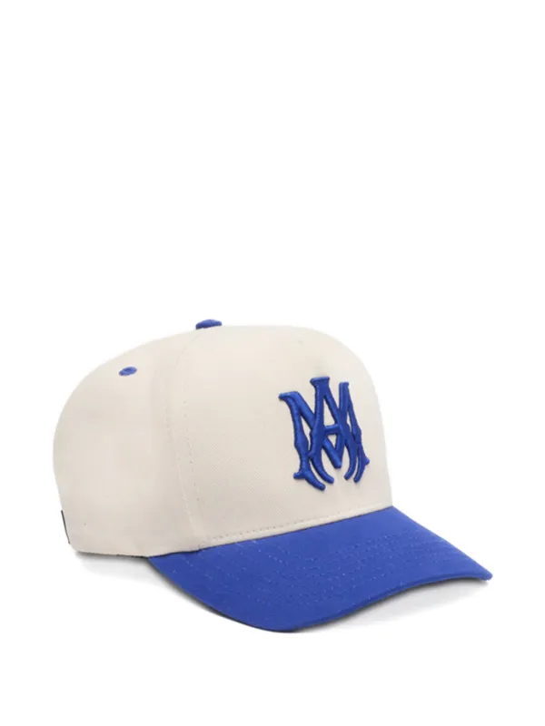 AMIRI logo-embroidered Cotton Baseball Cap | Neutrals | FARFETCH