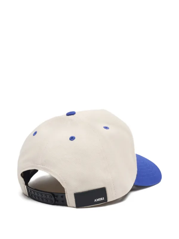 AMIRI logo-embroidered Cotton Baseball Cap | Neutrals | FARFETCH