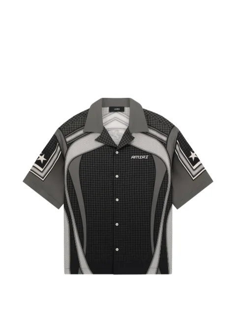 AMIRI sport panel os camp shirt