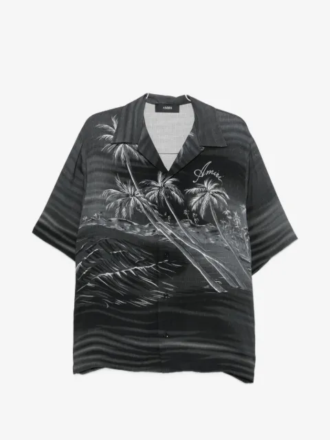 AMIRI palm tree-print shirt