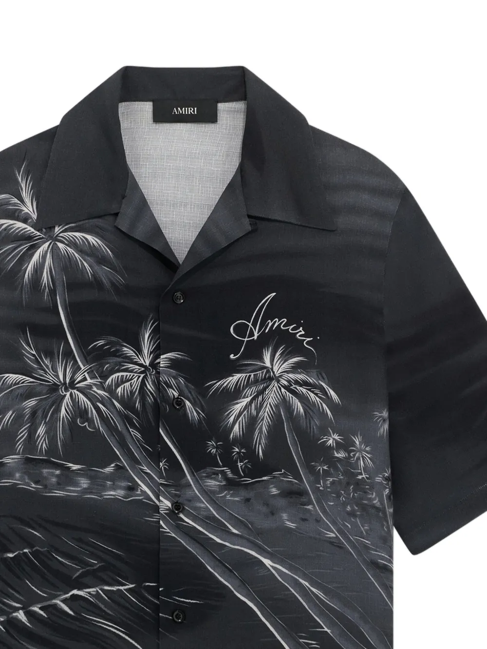 AMIRI Overhemd met palmboomprint Zwart