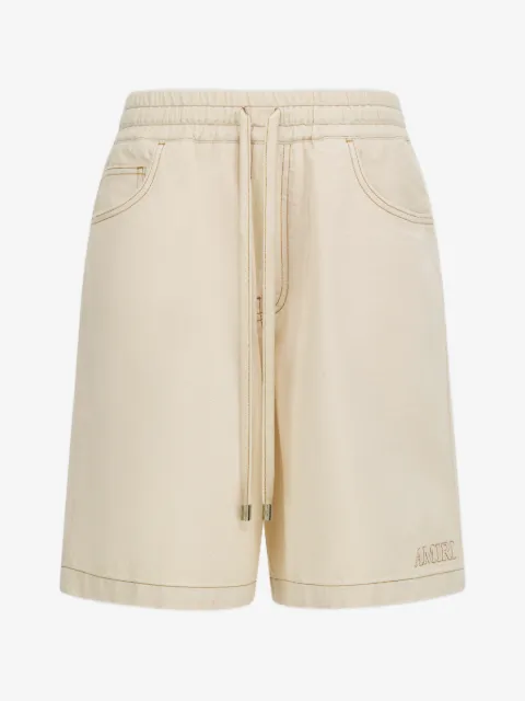 AMIRI shorts de mezclilla con cordones en la pretina