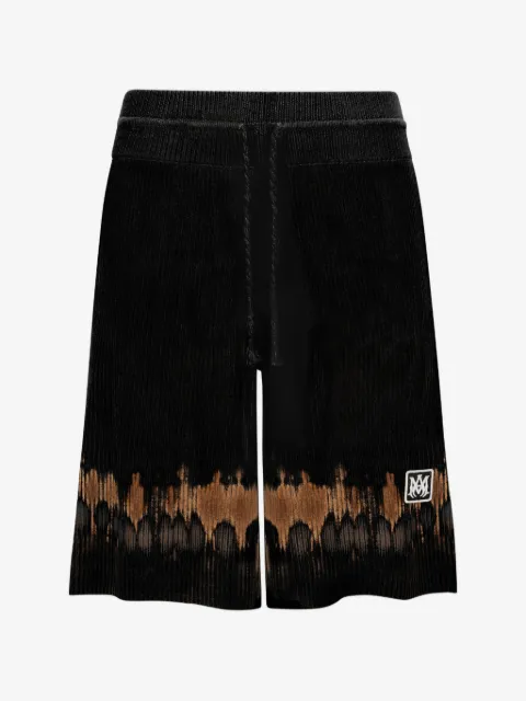 AMIRI MA-patch tie-dye knit shorts