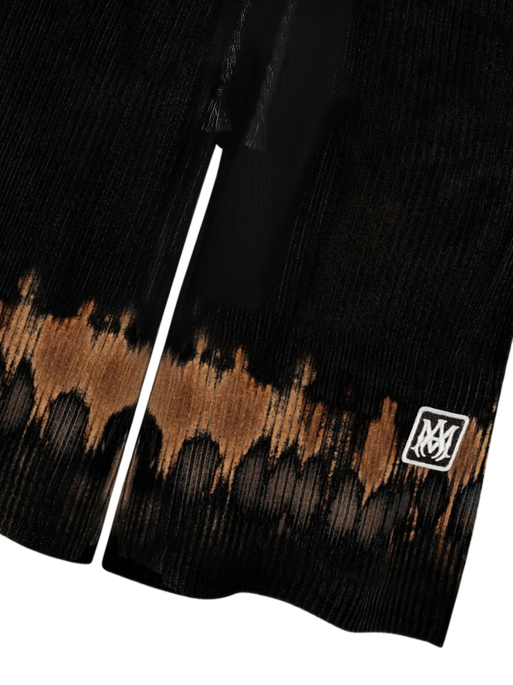 AMIRI Gebreide shorts met tie-dye print en MA-patch Zwart