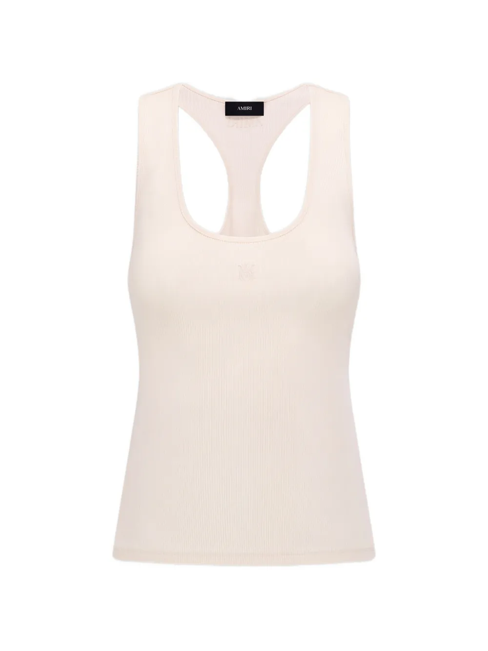 Amiri Ma Ribbed Tank Top In Neutrals