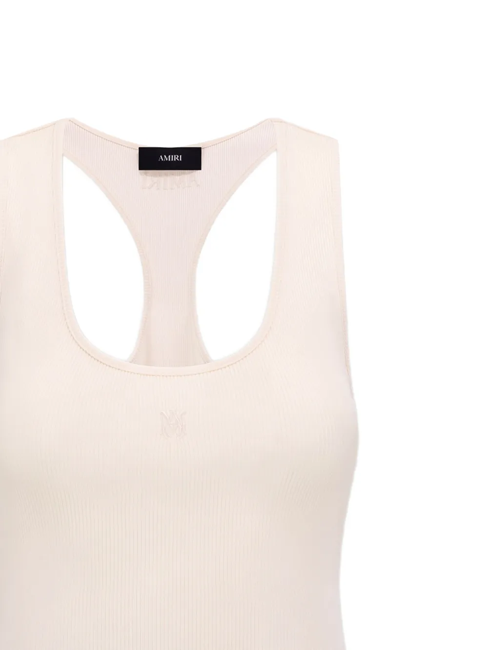 AMIRI MA geribbelde tanktop Beige