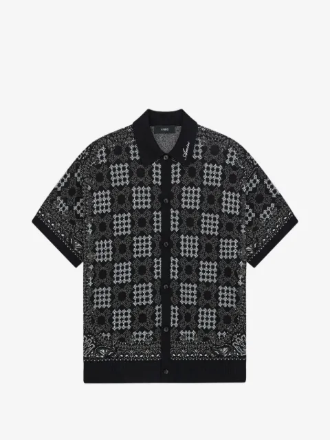 AMIRI camisa de crochet MA Quad