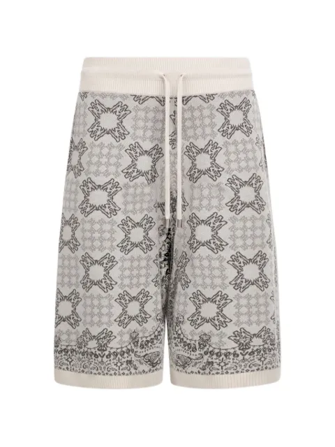 AMIRI Ma Quad check mesh knit shorts