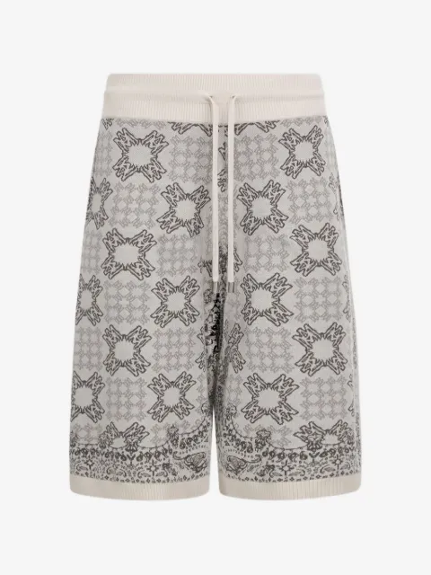 AMIRI Ma Quad check mesh knit shorts