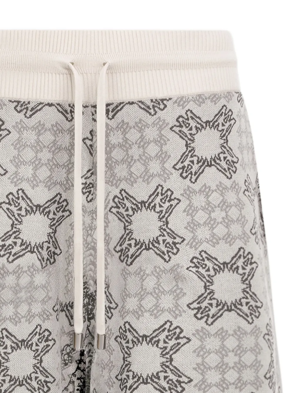 AMIRI Ma Quad check mesh gebreide shorts Grijs