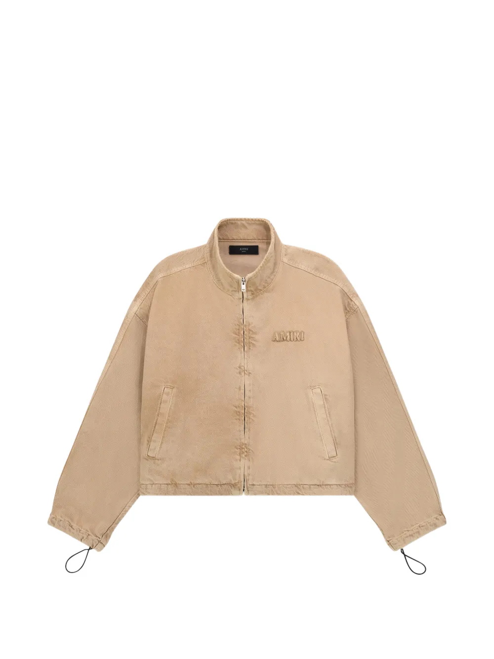 AMIRI Jeansjacke mit Logo-Stickerei - Nude