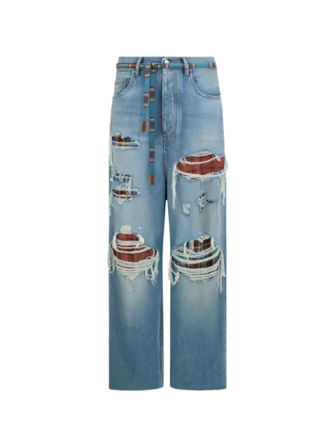 AMIRI Flannel Repair Baggy jeans
